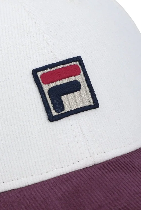 Gorra de béisbol de pana con bloques de color de Gardenia Clarke