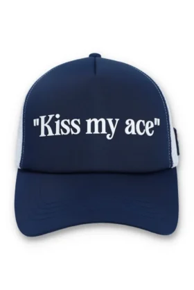 Gorra Fila Navy Wells Slogan de neopreno con parte trasera de malla