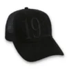 Gorra grande Hazza 1911 con parte trasera de malla y bordado en negro