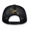 Gorra Turo grande F-Box de gamuza bordada en tonos similares con parte trasera de malla, color beige clásico