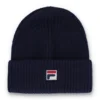 Gorro de Fila en azul marino con vuelta y diseño «Watchman» de Ricco