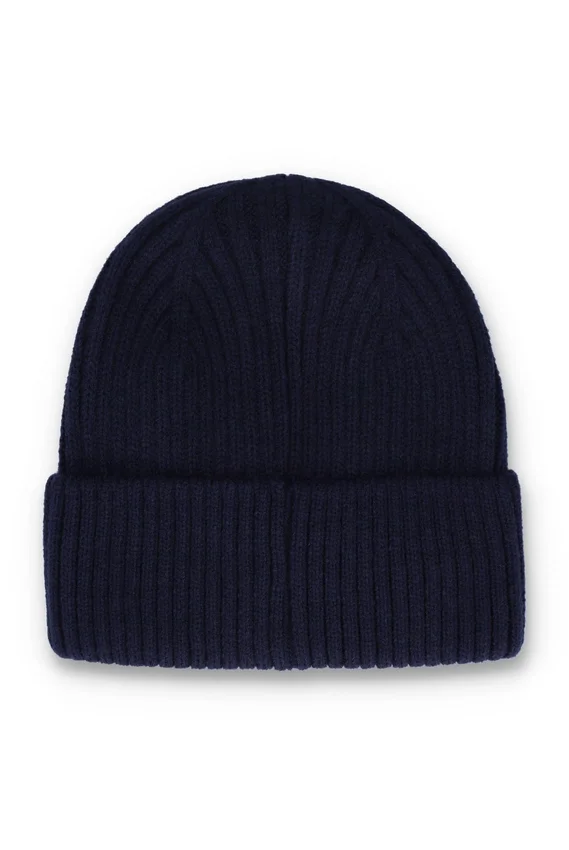 Gorro de Fila en azul marino con vuelta y diseño «Watchman» de Ricco