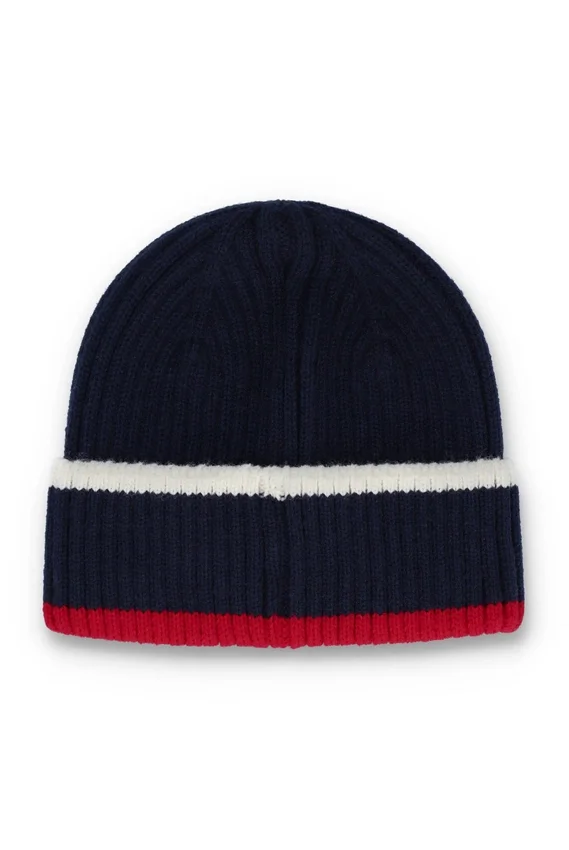 Gorro de punto acanalado con vuelta de Fila Ciro en azul marino