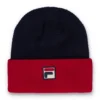Gorro Rune con bloques de color y vuelta hacia arriba de Fila Navy