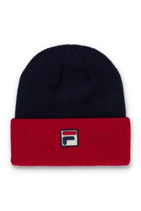 Gorro Rune con bloques de color y vuelta hacia arriba de Fila Navy