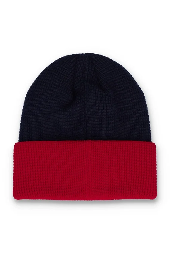 Gorro Rune con bloques de color y vuelta hacia arriba de Fila Navy
