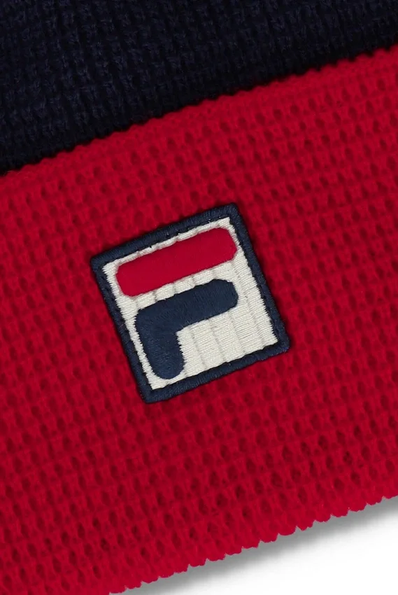 Gorro Rune con bloques de color y vuelta hacia arriba de Fila Navy