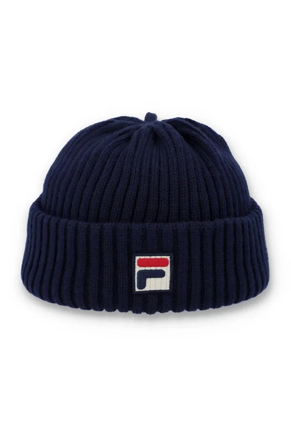 Gorro Watchman grueso con vuelta de Fila en azul marino Finns