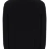 Jersey de punto texturizado con cuello de embudo y cremallera de 1/4 de Stevie en negro