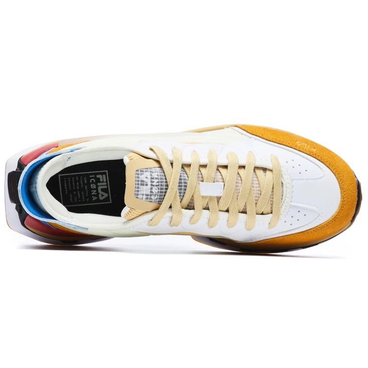 KM Shoes «Blanco, amarillo y azul»