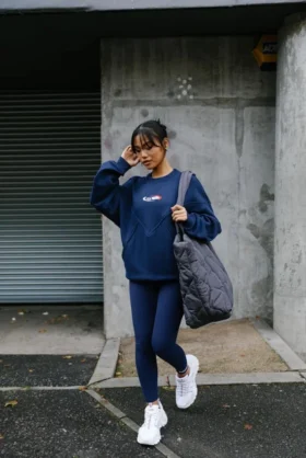 Leggings Fila x TALA SKINLUXE en azul marino