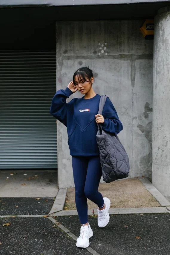 Leggings Fila x TALA SKINLUXE en azul marino