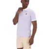 Lila brumoso Polo clásico vintage a rayas BB1