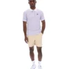 Lila brumoso Polo clásico vintage a rayas BB1