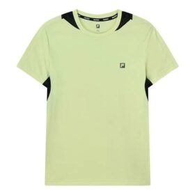Logotipo con letras impresas, cuello redondo, para hombre, amarillo