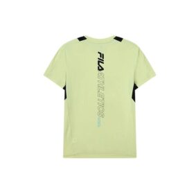 Logotipo con letras impresas, cuello redondo, para hombre, amarillo
