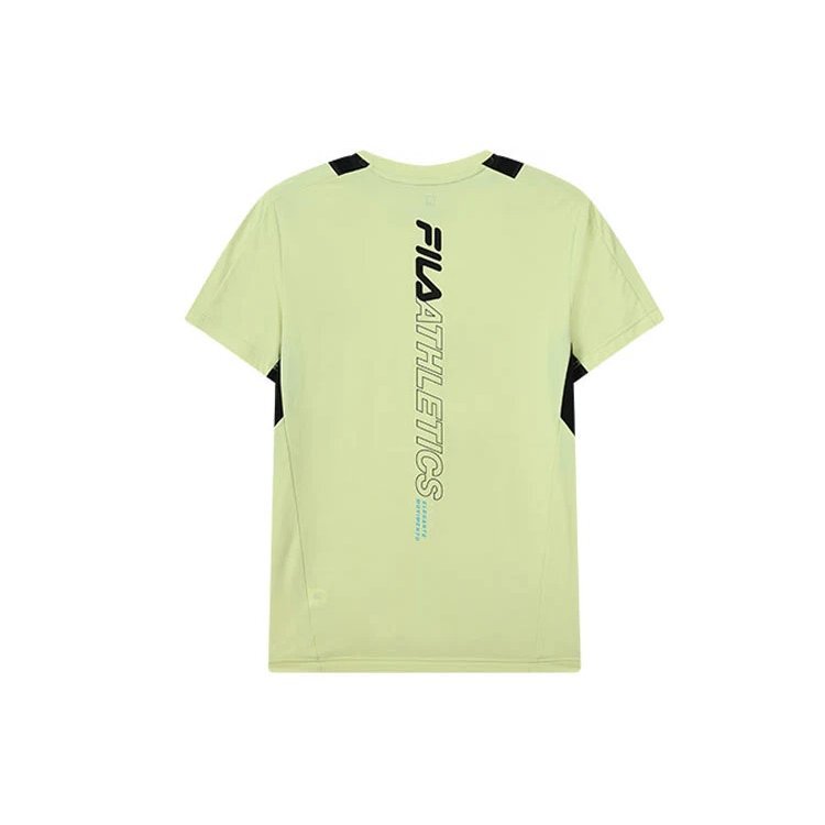 Logotipo con letras impresas, cuello redondo, para hombre, amarillo