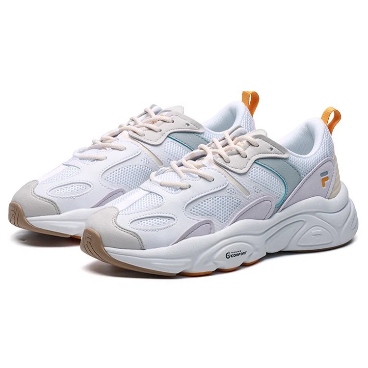 Mars 2 de caña baja, zapatilla voluminosa, beige/blanco