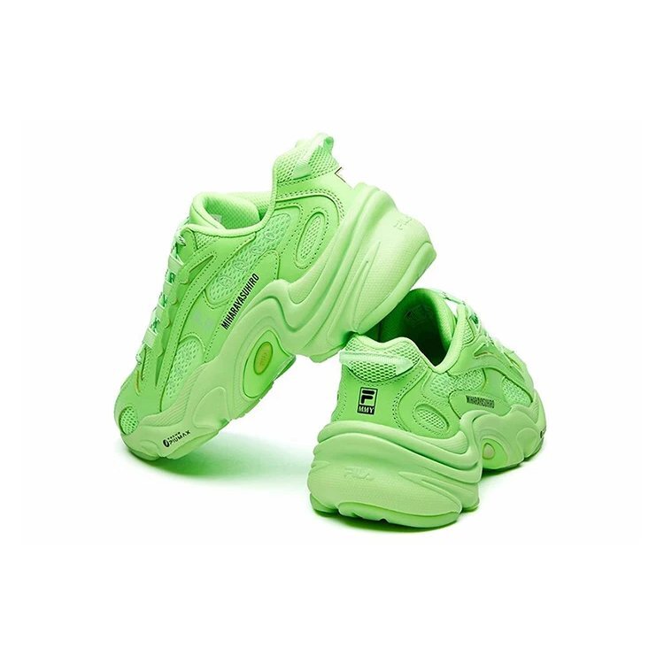 Mihara x Fila Pentera, tenis de caña baja, verde