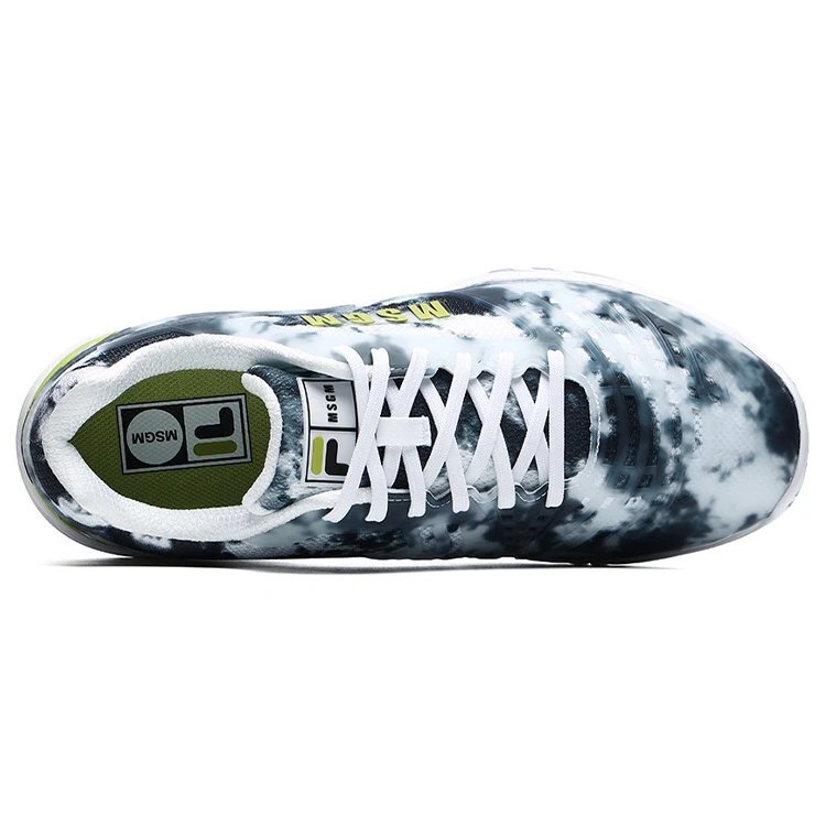 MSGM x Fila Heritage-FHT Low-Top Blanco/Negro/Bandhnu