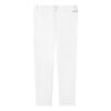 Pantalón casual de pierna recta con logotipo para hombre, blanco