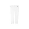 Pantalón casual de pierna recta con logotipo para hombre, blanco