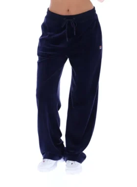 Pantalón de estar por casa Isabella de Fila en azul marino con pernera abierta