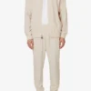 Pantalón deportivo de tenis tejido para cancha, color beige