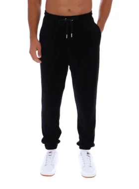 Pantalón deportivo de terciopelo Eddie negro