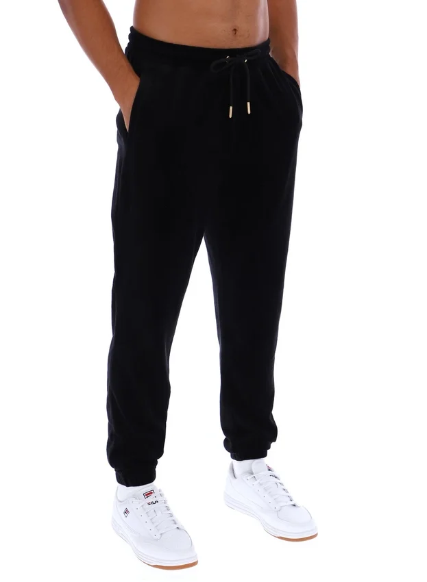 Pantalón deportivo de terciopelo Eddie negro