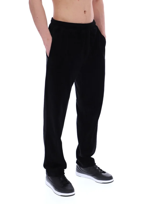 Pantalón deportivo de terciopelo negro Lorrie
