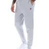 Pantalón deportivo Visconti con puños ribeteados en gris jaspeado