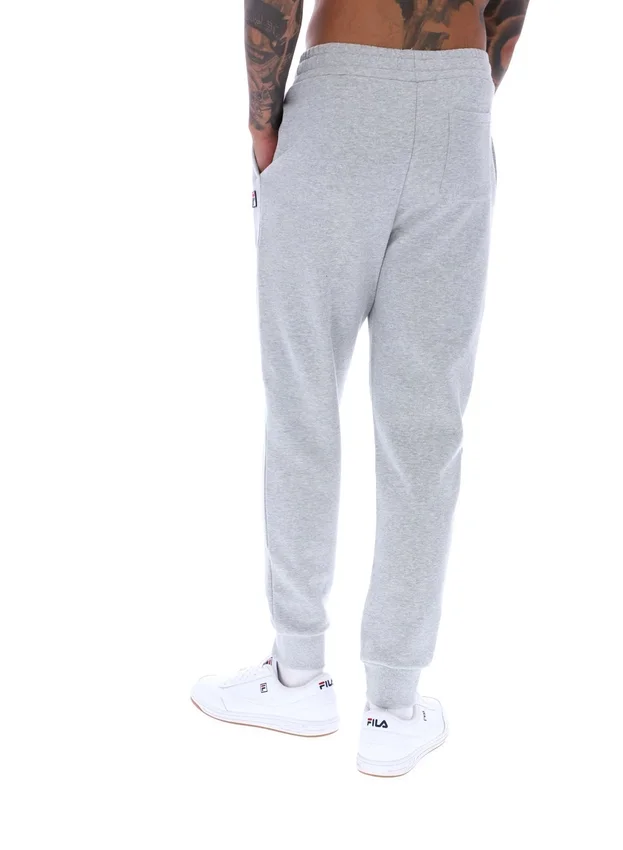 Pantalón deportivo Visconti con puños ribeteados en gris jaspeado