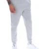 Pantalón deportivo Visconti con puños ribeteados en gris jaspeado