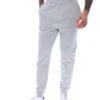 Pantalón deportivo Visconti con puños ribeteados en gris jaspeado