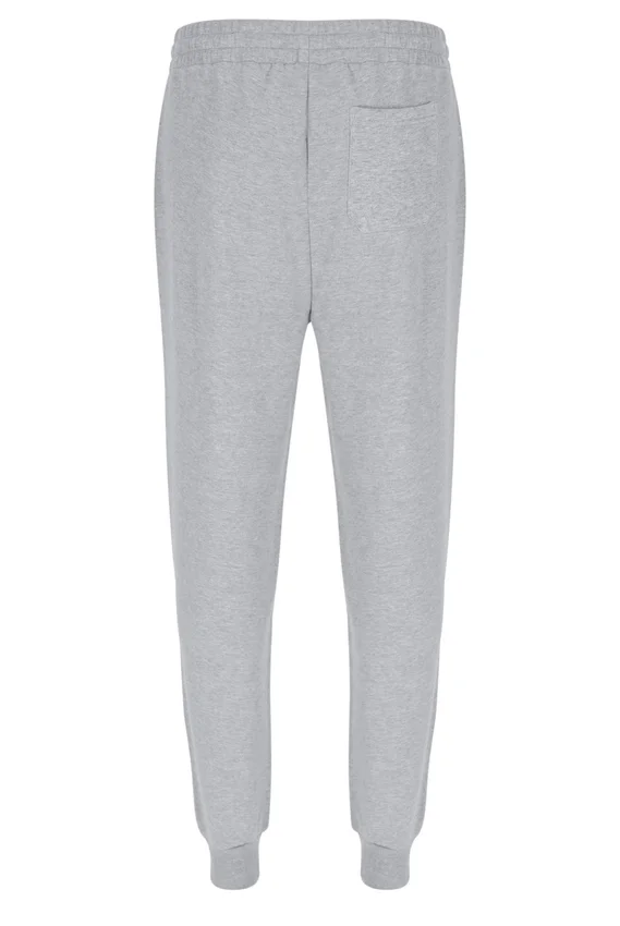 Pantalón deportivo Visconti con puños ribeteados en gris jaspeado