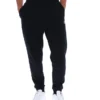 Pantalón deportivo Visconti negro con puños ribeteados