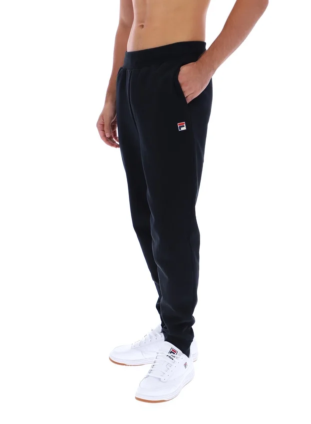 Pantalón deportivo Visconti negro con puños ribeteados