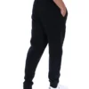 Pantalón deportivo Visconti negro con puños ribeteados