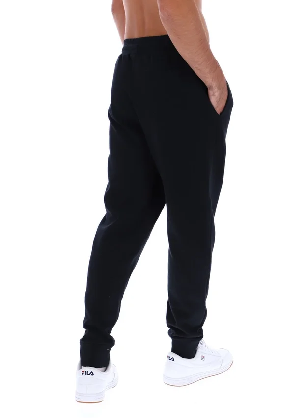 Pantalón deportivo Visconti negro con puños ribeteados