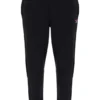 Pantalón deportivo Visconti negro con puños ribeteados