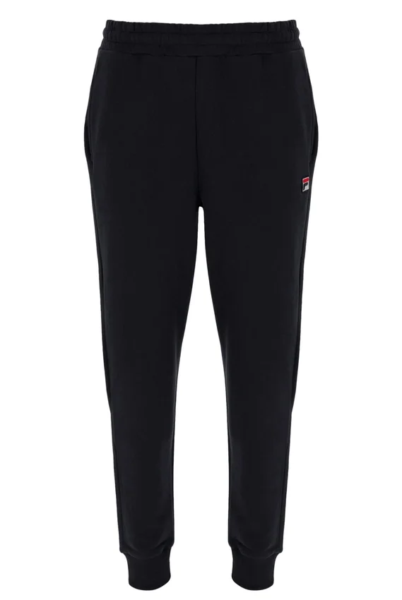 Pantalón deportivo Visconti negro con puños ribeteados