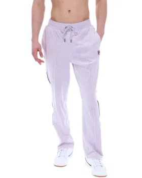Pantalón jogger de terciopelo Fio de pierna recta en color lila brumoso