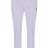 Pantalón jogger de terciopelo Fio de pierna recta en color lila brumoso