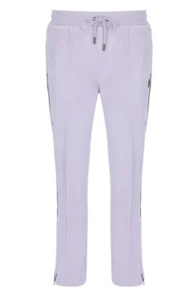 Pantalón jogger de terciopelo Fio de pierna recta en color lila brumoso