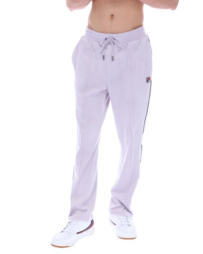 Pantalón jogger de terciopelo Fio de pierna recta en color lila brumoso