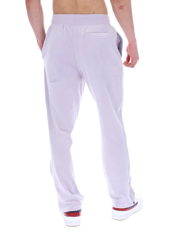 Pantalón jogger de terciopelo Fio de pierna recta en color lila brumoso