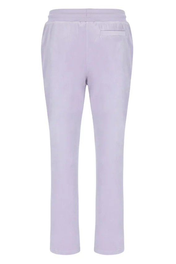 Pantalón jogger de terciopelo Fio de pierna recta en color lila brumoso