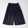 Pantalones acampanados plisados en azul medianoche