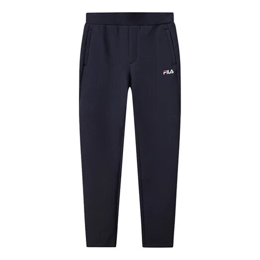Pantalones casuales rectos Pantalones largos deportivos de punto para abrigarse Azul